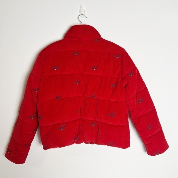 Tommy Jeans all over signature logo cord puffer jacket - Picture 7 of 10